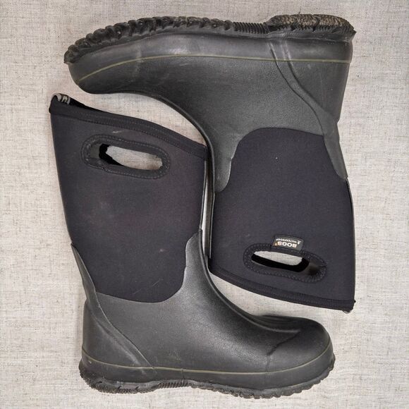 BOGS Unisex Waterproof Insulated Rubber & Neoprene Winter Rain Boot Kids Size 5 - Picture 9 of 10